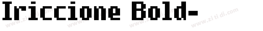 Iriccione Bold字体转换